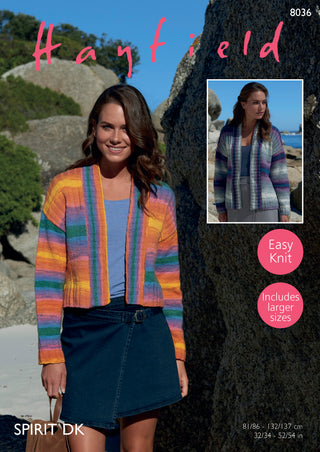 S8036 Cardigan for Women in Hayfield Spirit DK