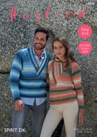 S8037 Jumper for Men and Women in Hayfield Spirit DK