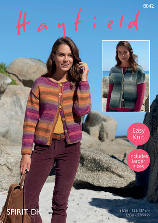 S8042 Cardigan for Women in Hayfield Spirit DK