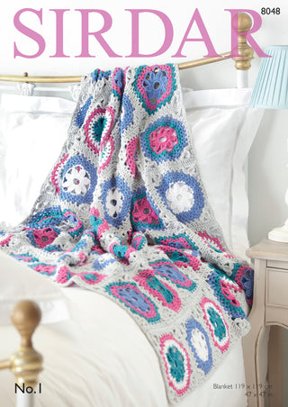 S8048 Crochet Blanket in Sirdar No. 1
