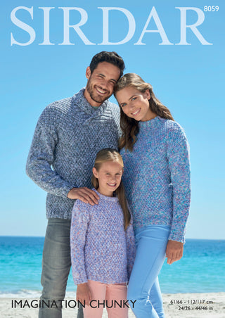 S8059 Jumpers for the Family in Sirdar Imagination Chunky