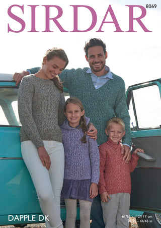 S8069 Jumpers for the Family in Sirdar Dapple DK