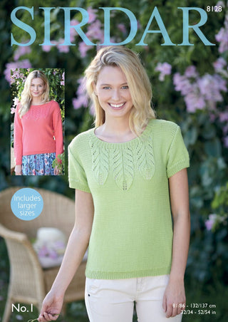 S8128 Woman's Tops in Sirdar No.1 DK