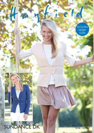 S8139 Jacket & Waistcoat in Hayfield Sundance DK