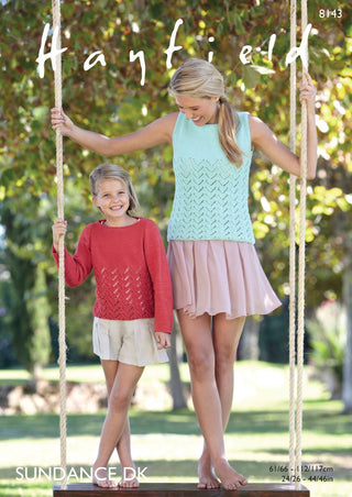 S8143 Tops for Girls/Women in Hayfield Sundance DK