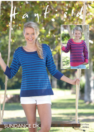 S8144 Ladies/Girls Tops in Hayfield Sundance DK
