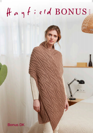 S8208 Scarf in Hayfield Bonus DK