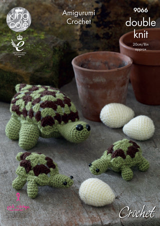 KC9066 Crochet Turtles in King Cole Double Knit