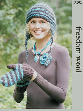 TRT9101 Scarf & Mittens in Twilley's Freedom Pure Chunky Wool