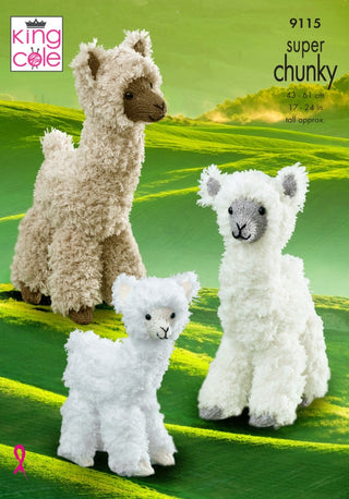 KC9115 Alpacas in King Cole Tufty Super Chunky