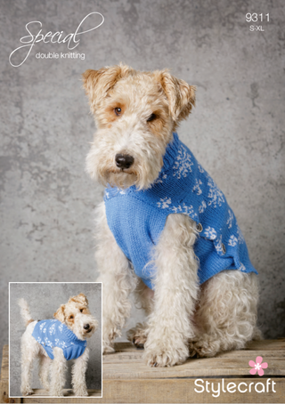 St9311 Dog Snowflake Coat and Hat Christmas Pattern Special DK
