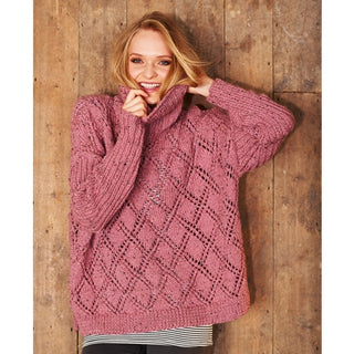 St9319 Jumpers for Women in Stylecraft Alpaca Tweed Chunky