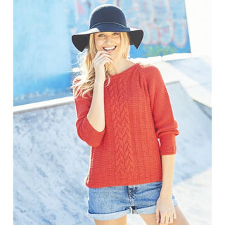 ST9619 Sweater & Cardigan in Stylecraft Monet & Jeanie Aran