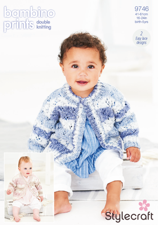 ST9746 Baby's Cardigans in Stylecraft Bambino Prints DK