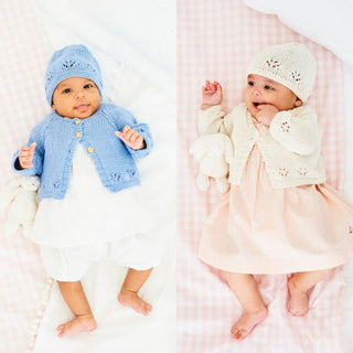 ST9832 Hat and Cardigans for Babies in Stylecraft Naturals Bamboo & Cotton DK
