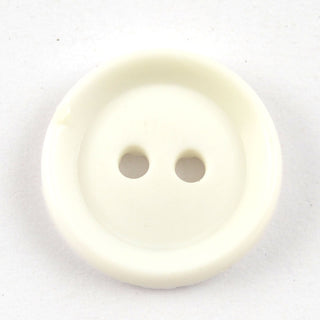 Shiny Circular with Raised Edge White Buttons
