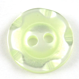 Notched Edge Five Petal Flower Buttons 14mm