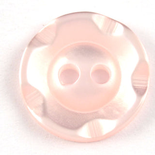 Notched Edge Five Petal Flower Buttons 14mm