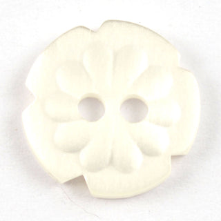 Notched Flower Circular Buttons 13mm