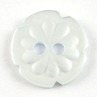 Notched Flower Circular Buttons 13mm