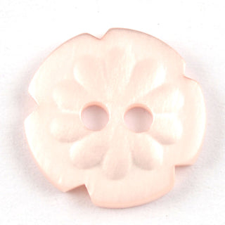 Notched Flower Circular Buttons 13mm