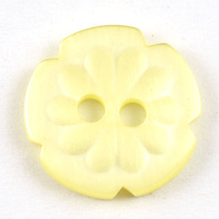 Notched Flower Circular Buttons 13mm