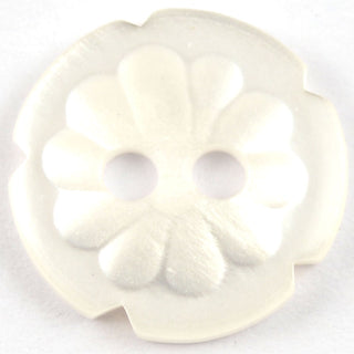 Notched Flower Circular Buttons 15mm