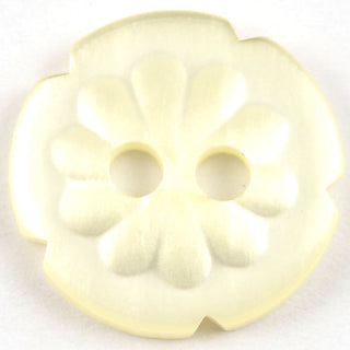 Notched Flower Circular Buttons 15mm