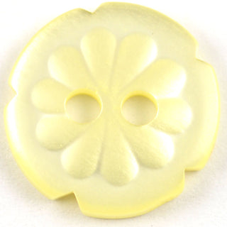 Notched Flower Circular Buttons 15mm