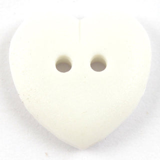 Heart Shape Matt Plastic Buttons