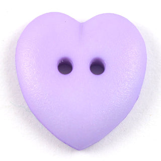 Heart Shape Matt Plastic Buttons