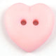 Heart Shape Matt Plastic Buttons