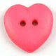 Heart Shape Matt Plastic Buttons