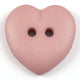 Heart Shape Matt Plastic Buttons