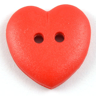 Heart Shape Matt Plastic Buttons