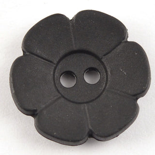 Six Petal Matt Plastic Flower Buttons