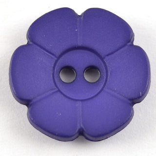 Six Petal Matt Plastic Flower Buttons