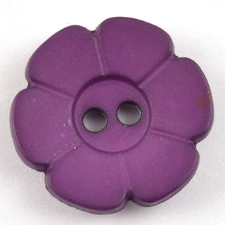 Six Petal Matt Plastic Flower Buttons