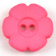 Six Petal Matt Plastic Flower Buttons