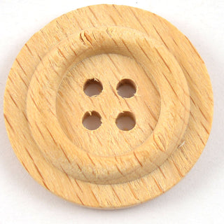 Wooden with ridge Button