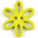 Six Petal Laser Cut Flower Buttons