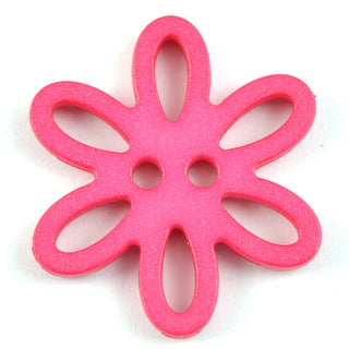 Six Petal Laser Cut Flower Buttons
