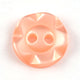 Notched Edge Five Petal Flower Buttons 14mm