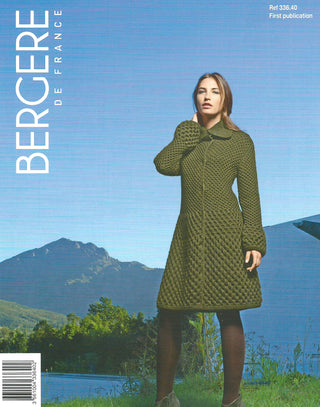 Bergere de France Coat for Women in Magic Plus Leaflet 40