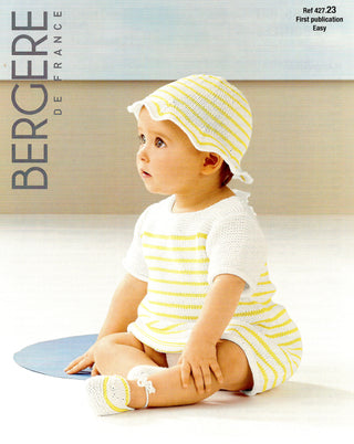 Bergere de France Dress and Hat for Babies in Coton Fifty Leaflet 23