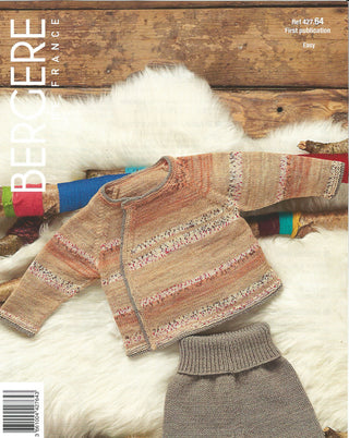 Bergere de France Jacket for Babies in Goomy 50 Leaflet 64