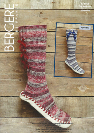 Bergere de France Slipperboots for Adults in Goomy 50 Leaflet 75