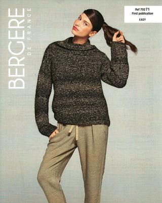 Bergere de France Jumper for Ladies in Blizzard Leaflet 71