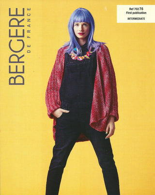 Bergere de France Cardigan for Women in Blizzard Leaflet 76