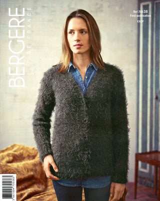 Bergere de France Cardigan for Women in Plume Leaflet 38